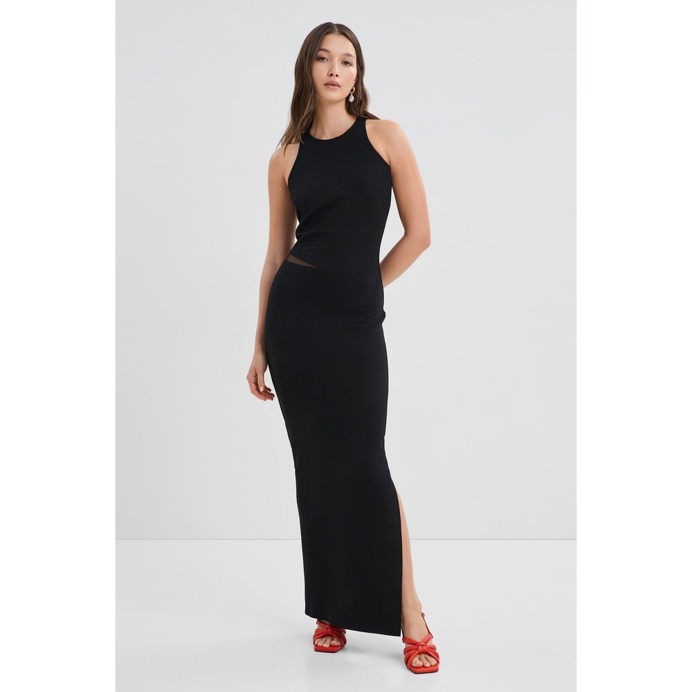 Marcella New York Dress Size XL Tatum Dress Maxi Black Sleeveless